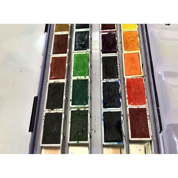 Schminke Watercolor Paint Metal Box Set, 24 full pans - Picture 7 of 13